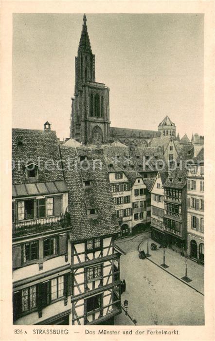 Strassburg Elsass Altstadt Ferkelmarkt Münster