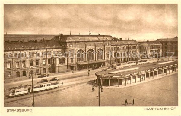 Strassburg Elsass Hauptbahnhof Strassenbahn