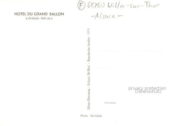 Willer-sur-Thur Hôtel du Grand Ballon – Bild 2