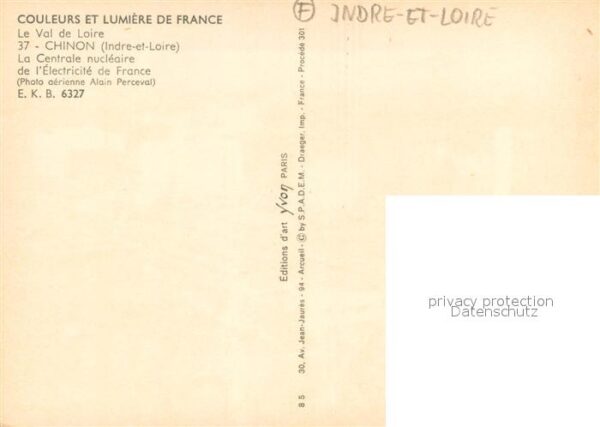 Chinon Indre et Loire La Centrale nucléaire de l'Electricité – Bild 2