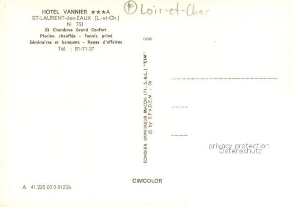 Saint Laurent des Eaux Hôtel Vannier vue aérienne – Bild 2
