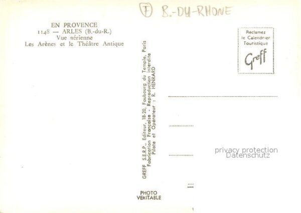 Arles Bouches-du-Rhone Les arènes et le théâtre antique vue aé – Bild 2