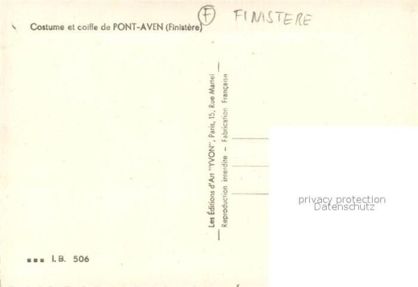 Pont-Aven Costume et coiffe Trachten – Bild 2