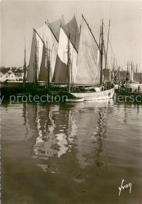 Concarneau Finistere Thonniers au port Feldpost