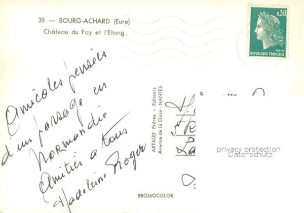 Bourg-Achard Chateau du Fay et l'étang – Bild 2