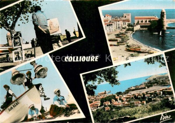 Collioure Panorama Côte Vermeille Port Pêcheurs P