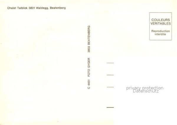 Waldegg Beatenberg Chalet Talblick – Bild 2