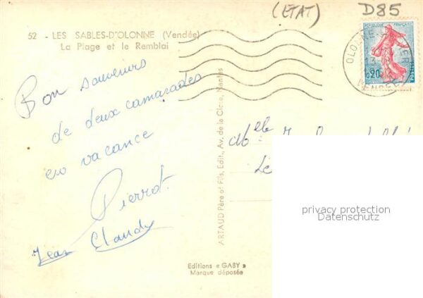 Les Sables-d Olonne La plage et le remblai – Bild 2
