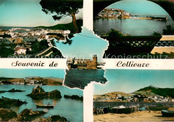 Collioure Vue panoramique Port Phare