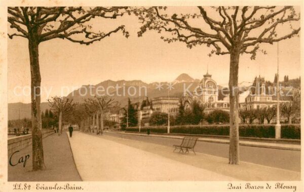 Evian-les-Bains Haute Savoie Quai Baron de Blonay