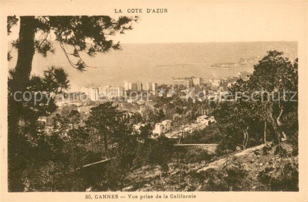 Cannes 06 Vue prise de la Californie Côte d_Azur