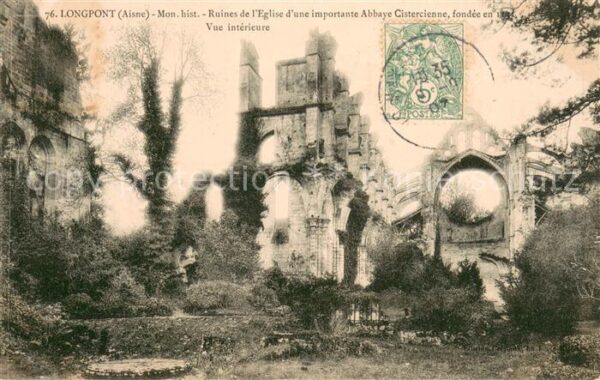Longpont Aisne Monument historique Ruines de l'Eglise