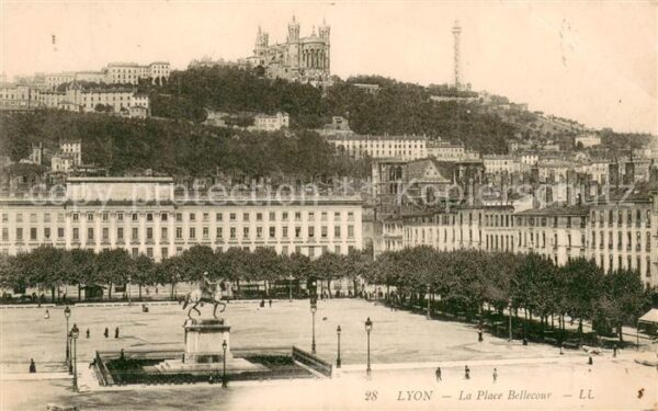 Lyon France La Place Bellecour Monument
