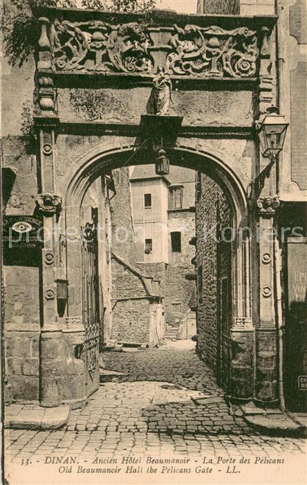 Dinan 22 Ancien Hôtel Beaumanoir La Porte des Pé
