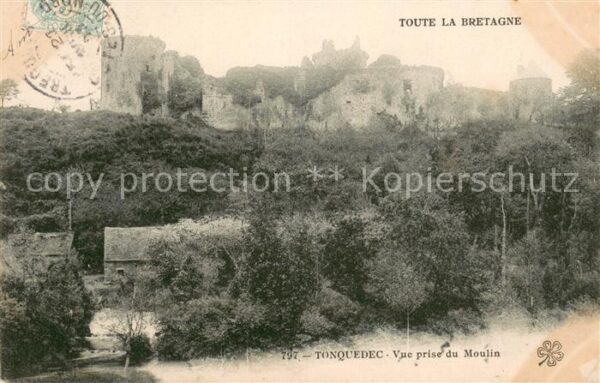 Tonquedec Vue prise du moulin