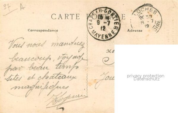 Loches Indre et Loire Hôtel de Ville Porte Picoys XIIe siècle – Bild 2