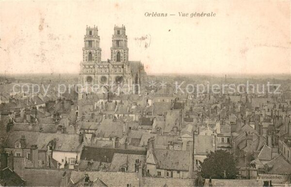 Orleans Loiret Vue Generale et la Cathedrale