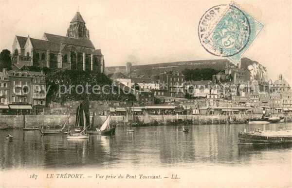 Le Treport Vue prise du Pont Tournant