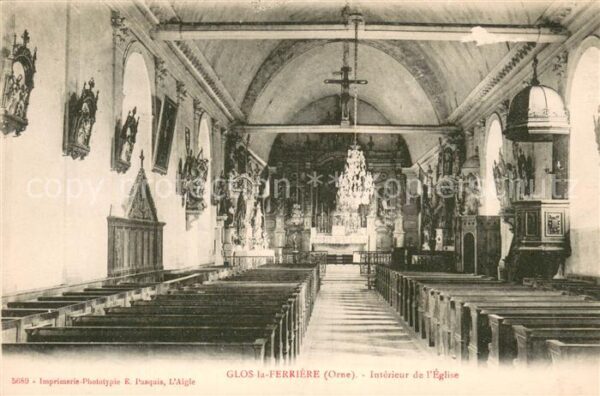 Glos-la-Ferriere Interieure de l'Eglise