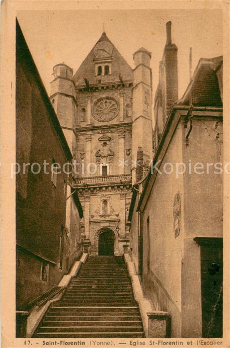 Saint-Florentin 89 Eglise St Florentin et l'Escalier