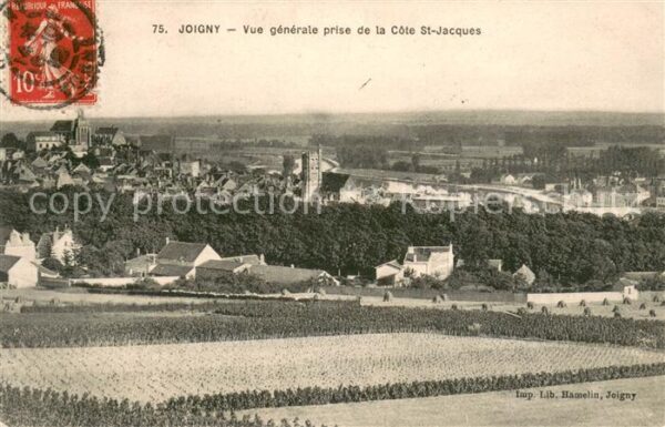 Joigny Yonne Vue generale prise de la Cote St Jacque