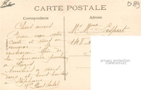 Joigny Yonne Vue generale prise de la Cote St Jacque – Bild 2