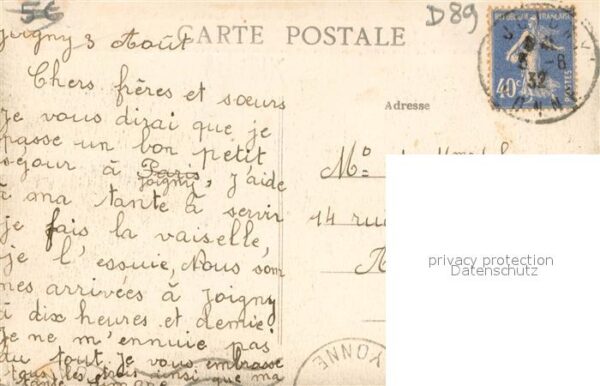 Joigny Yonne Vue sur le Faubourg du Pont ou Avenue G – Bild 2