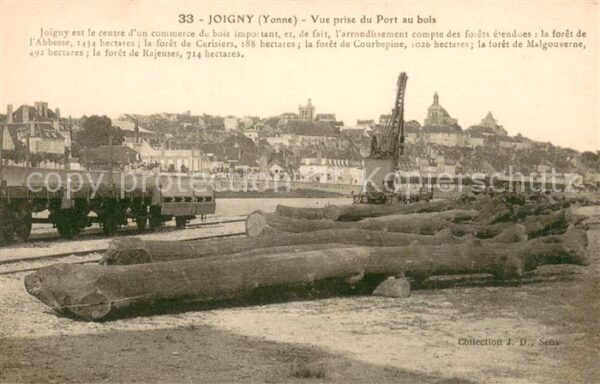 Joigny Yonne Vue prise du Port au bois