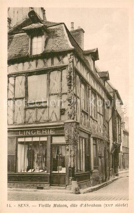 Sens 89 Vieille Maison dite d_Abraham