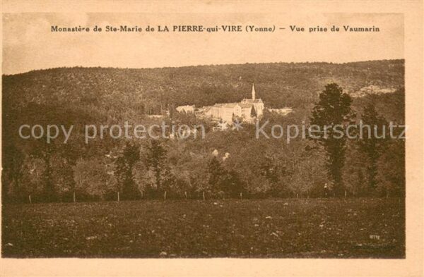 La Pierre-qui-Vire Vue prise de Vaumarin