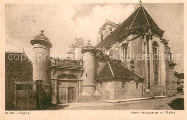 Saint-Bris-le-Vineux Porte Renaissance et l'Eglise
