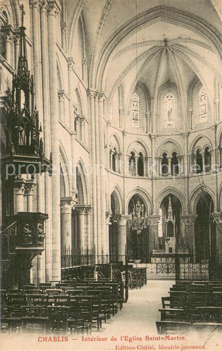 Chablis Interieur de l’Eglise Saint Martin