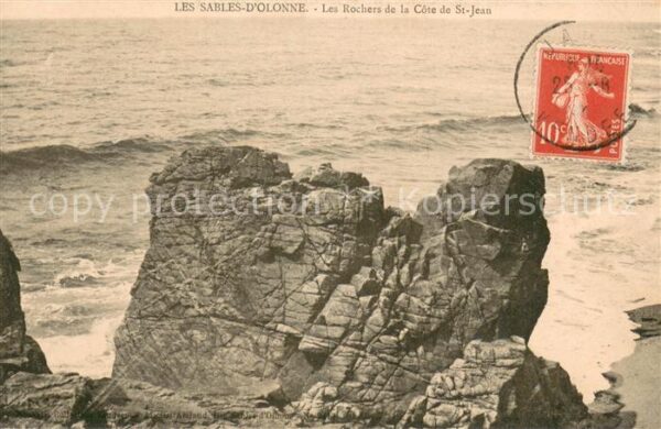 Les Sables-d Olonne Les Rochers de la Cote de St Jean