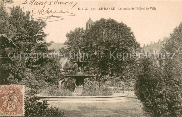 Le Havre Le jardin de l’Hotel de Ville