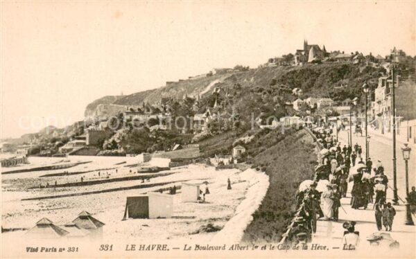 Le Havre Le Boulevard Albert I et le Cap de la H