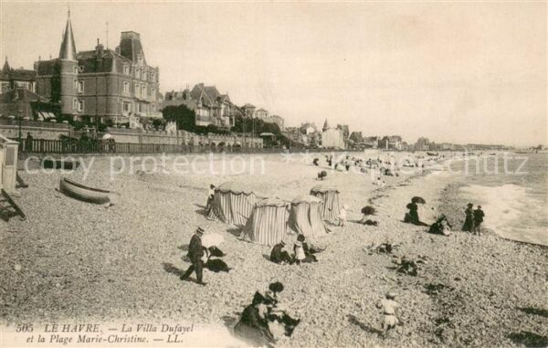 Le Havre La Villa Dufayel et la Plage Marie Chri