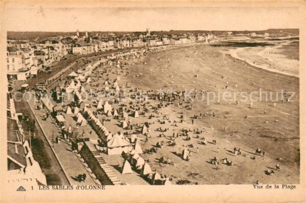 Les Sables-d Olonne Vue de la Plage