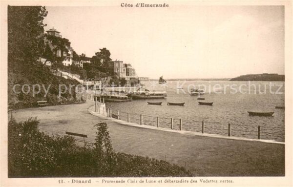 Dinard 35 Promenade Clair de Lune et debarcadere