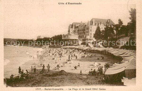 Saint-Lunaire La Plage et le Grand Hotel Casino