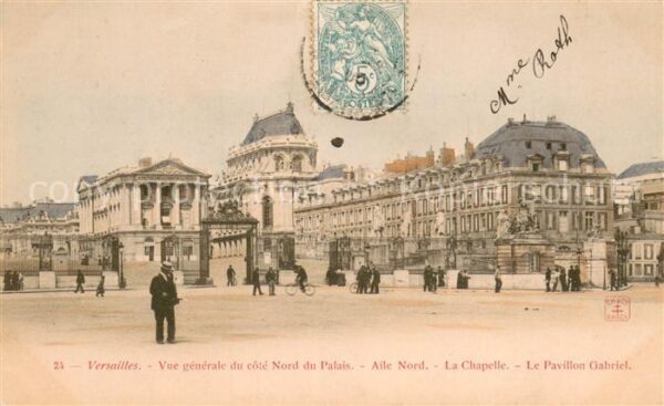 Versailles 78 Vue generale du cote Nord du Palais Ail