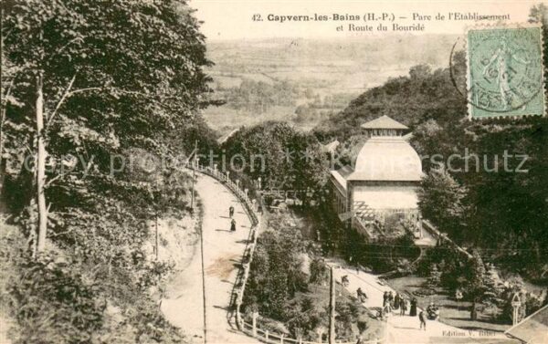 Capvern les Bains Parc de l’Etablissement et Route du Bou