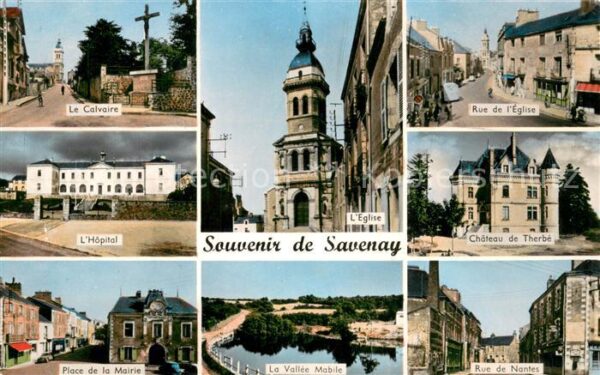 Savenay Calvaire Eglies Chateau de Therbé Rue d