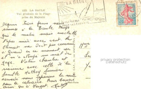 La Baule sur Mer Plage Vue prise du Majestic – Bild 2