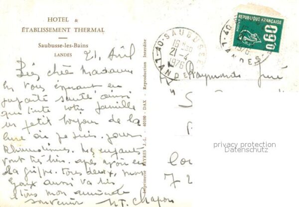 Saubusse Hotel Etablissement Thermal – Bild 2