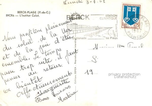 Berck-Plage Fliegeraufnahme Plage Institut Calot – Bild 2