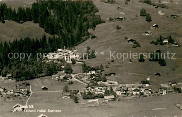 Lenk Simmental Grand Hotel Kurhaus Fliegeraufnahme