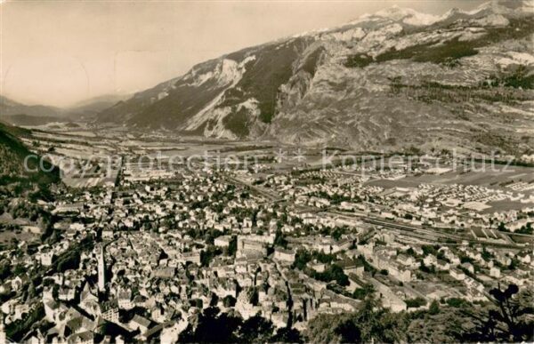 Chur GR Fliegeraufnahme mit Oberland