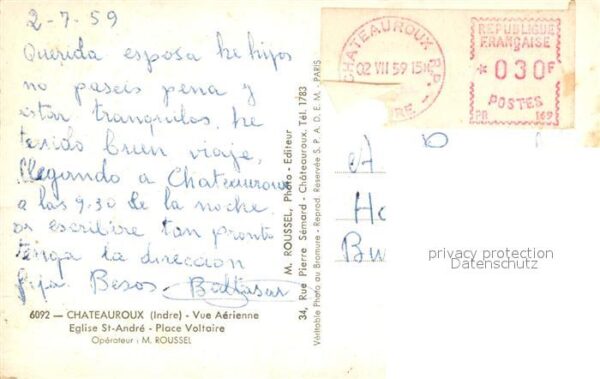 Chateauroux Indre Vue aerienne Eglise St Andre Place Volt – Bild 2