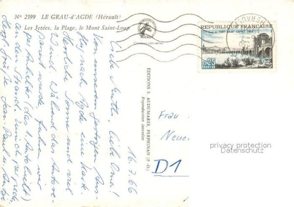 Le Grau d Agde Les Jetees la Plage le Mont Saint Loup – Bild 2