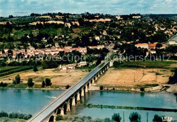 Agen Lot et Garonne Vue aerienne Le Pont Canal sur la Garon